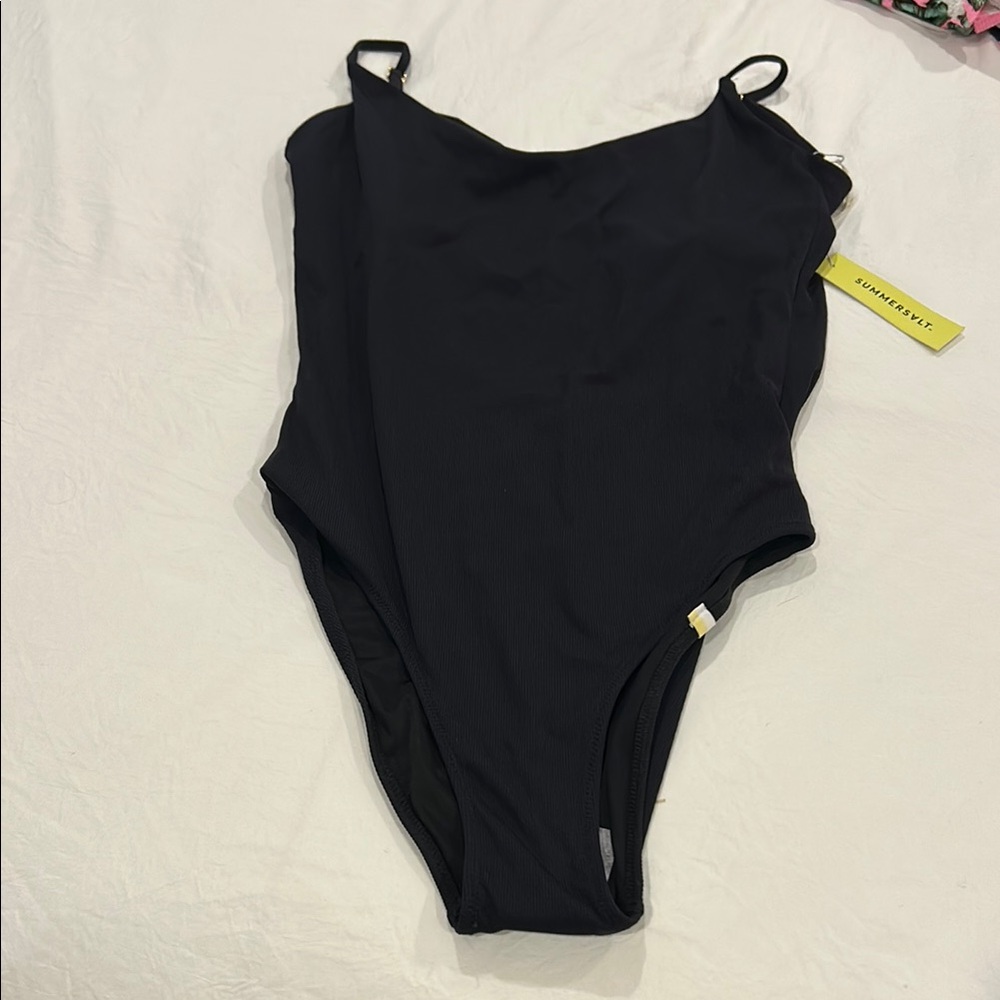 SUMMERSALT Black One Piece Swimsuit